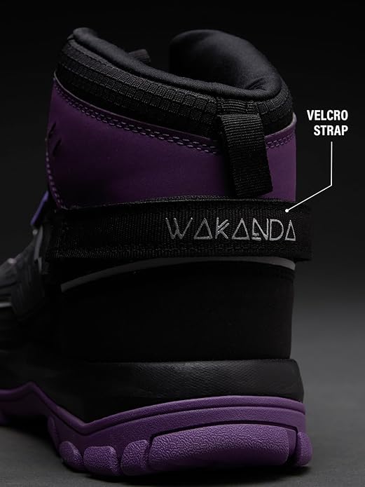 The Souled Store Official Deadpool: Utility Suit Men and Boys Red and Black Colourblocked Lace Up High Top Sneakers - Image 4