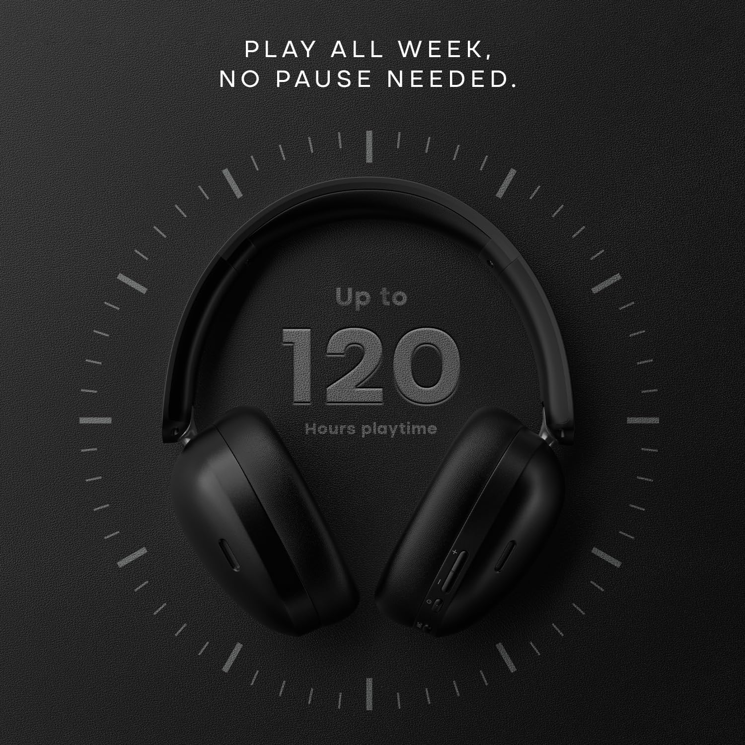 Noise Newly Launched Airwave Max XR Wireless Over-Ear Headphones with 120H Playtime, ANC, HFA Tech, Spatial Audio, Dual Pairing,BT V6.0(Pearl Beige) - Image 2